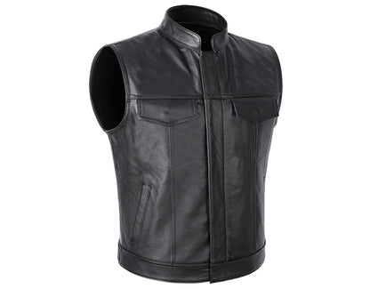 veste en cuir sans manche - helmetix ANR 69