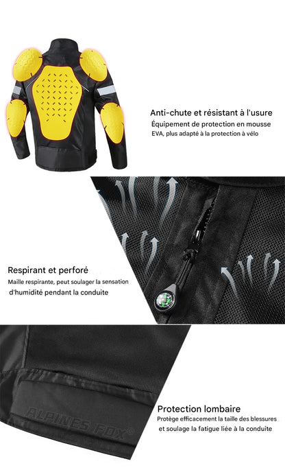 veste moto été homme (ECE) - HELMETIX TPO 236