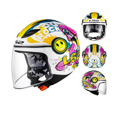 Casque moto enfant 50 cm - Helmetix JRK 34