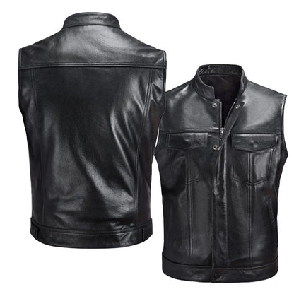 veste en cuir sans manche - helmetix ANR 69