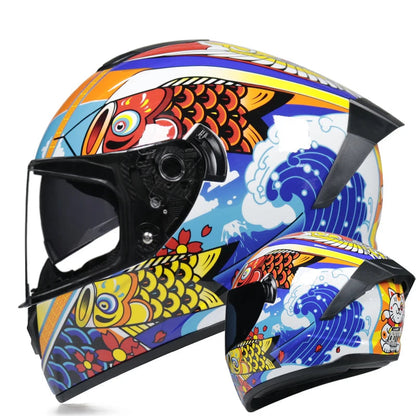 Casque moto noir - Helmetix LPX 456