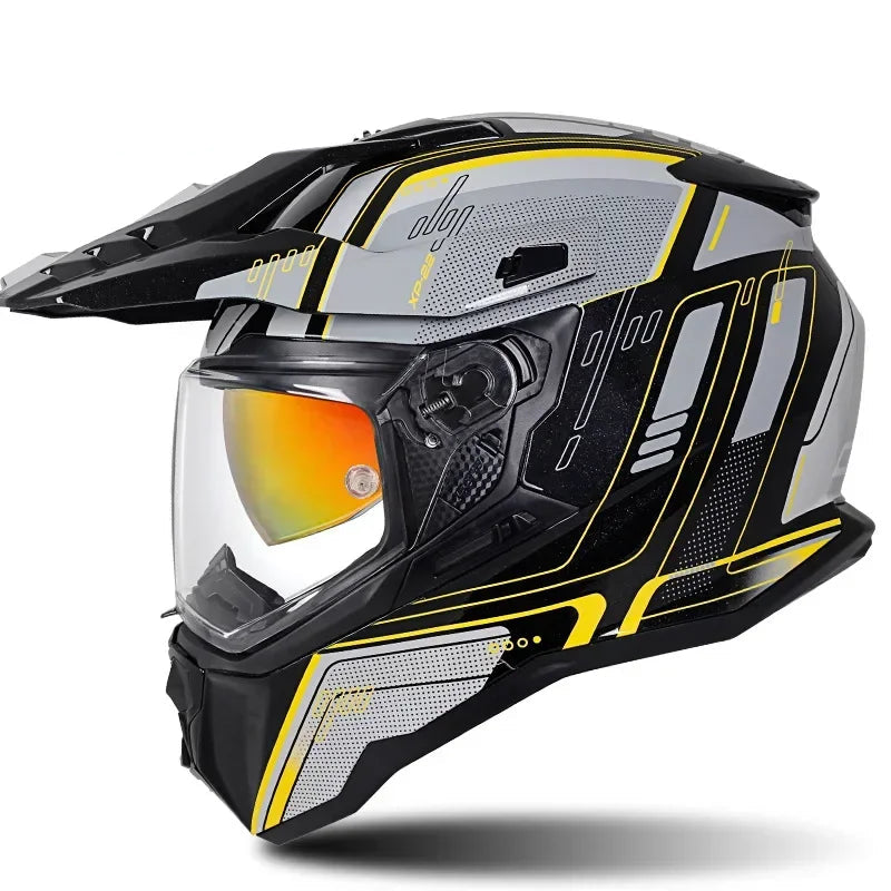Casque moto cross homologué - Helmetix LXM 76