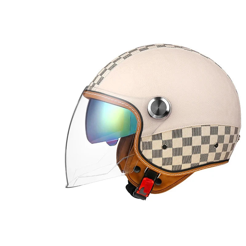 Casque moto vintage homologué - Helmetix BGX 850