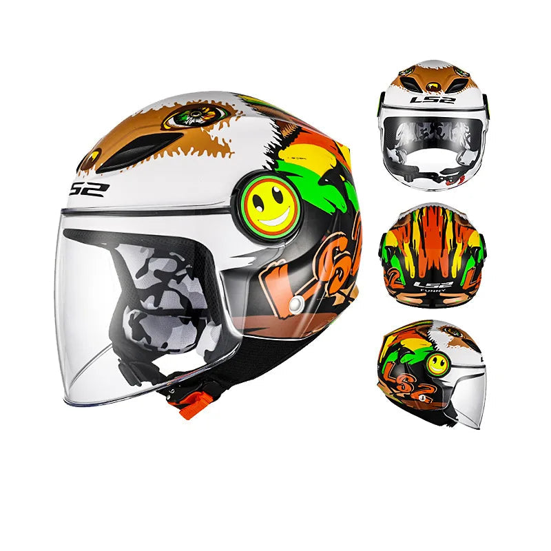 Casque moto enfant 50 cm - Helmetix JRK 34