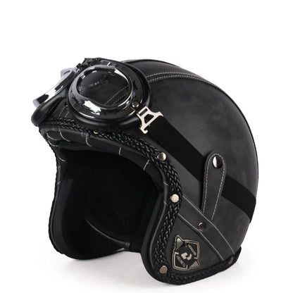 Casque moto jet vintage - Helmetix C800