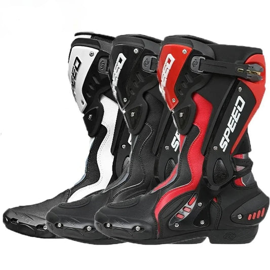 Botte moto piste en cuir - PRD 47