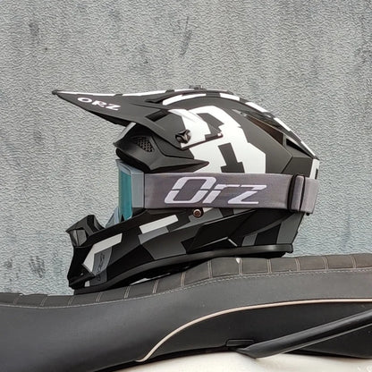 casque moto cross avec lunette - Helmetix LX 58