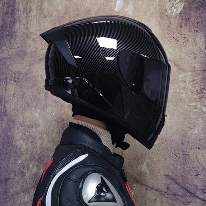 Casque moto noir - Helmetix LPX 456