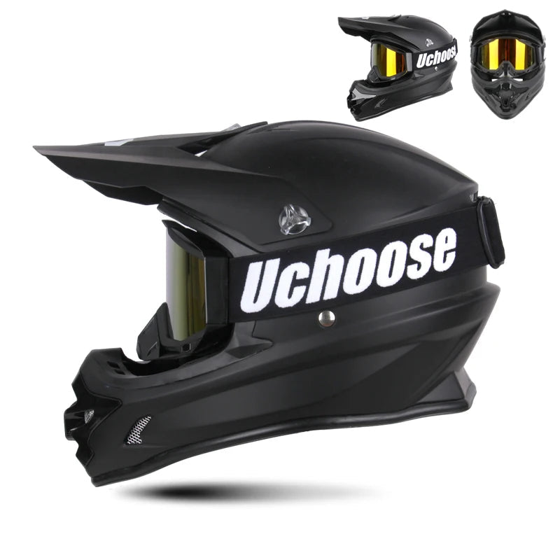 Casque moto cross noir - Helmetix MP 73