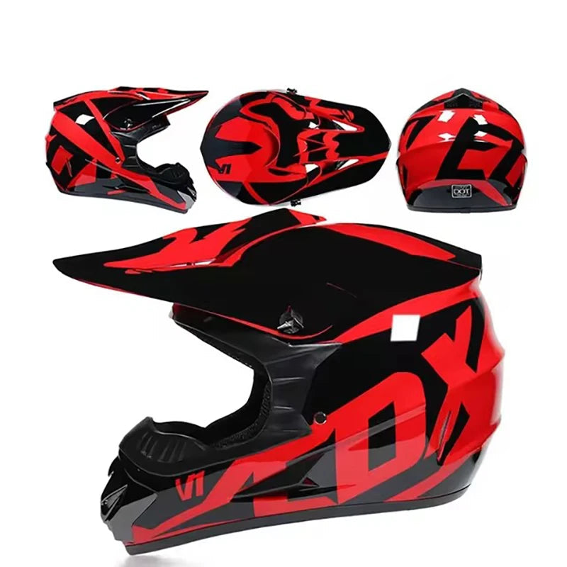 Casque moto cross enfant 6 ans - Helmetix RDX 75