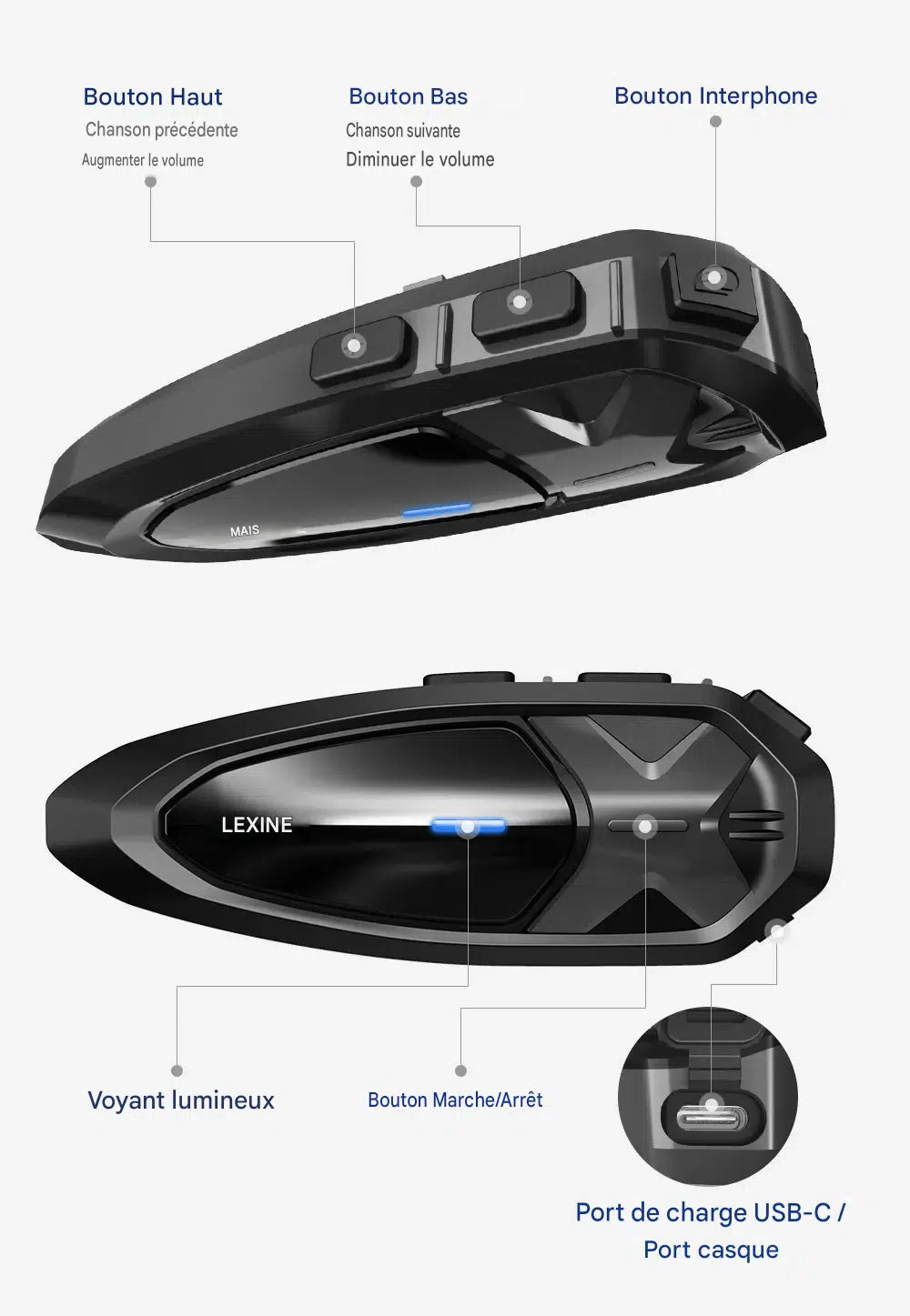 intercom moto duo - Helmetix