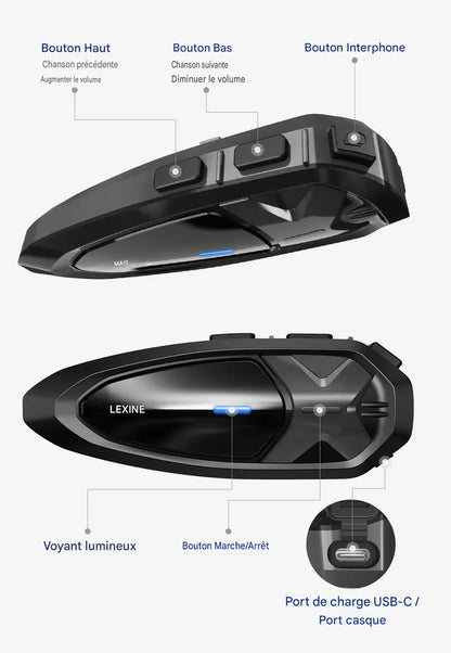 intercom moto duo - Helmetix