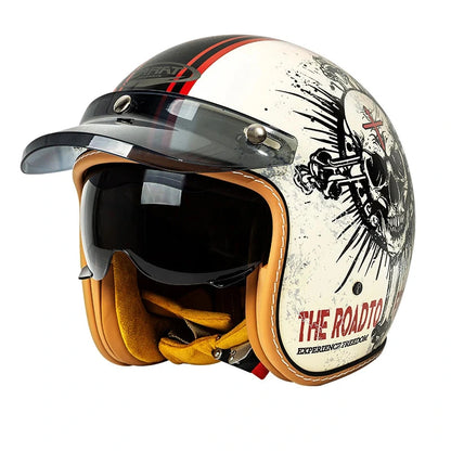 Casque moto retro vintage - Helmetix C500