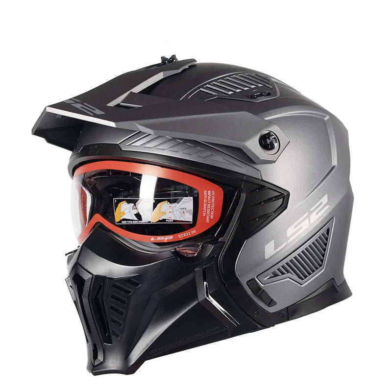 Casque moto cross avec visière - LS2 OF606