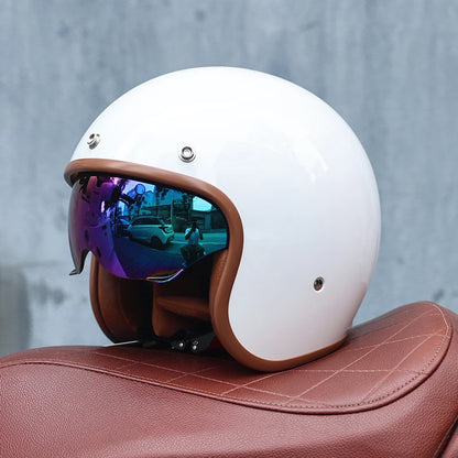 Casque moto vintage femme - Helmetix BGX 788