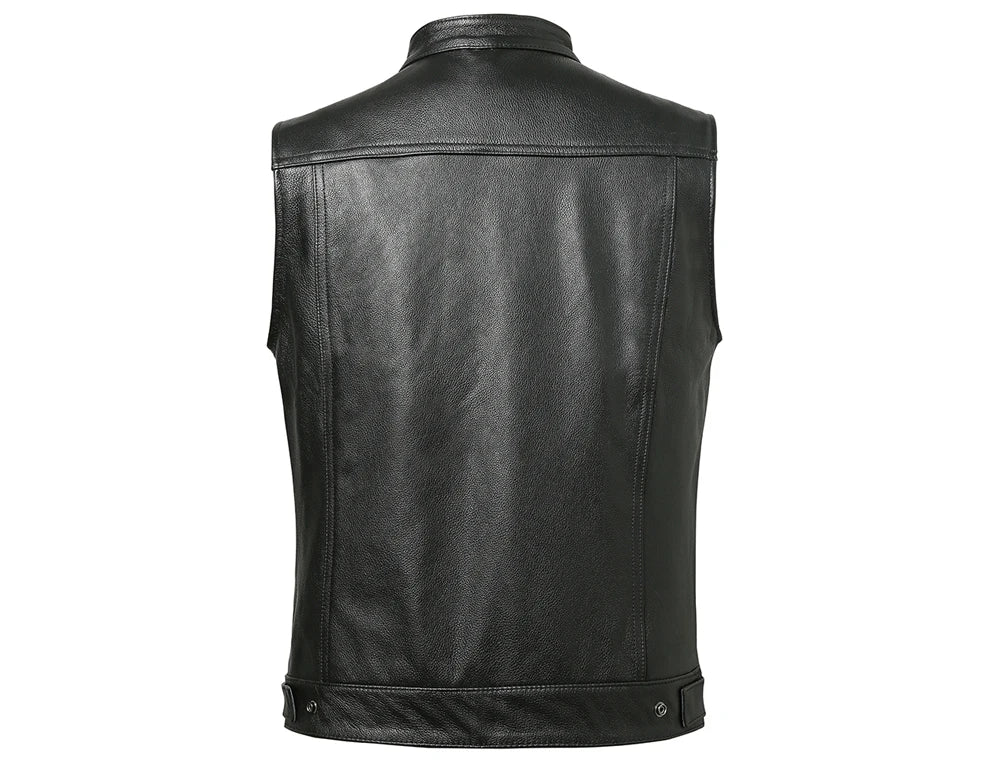 veste en cuir sans manche - helmetix ANR 69