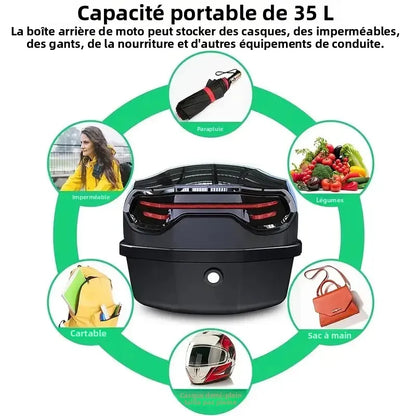 Top case scooter 125,50cc - Helmetix MQS 58