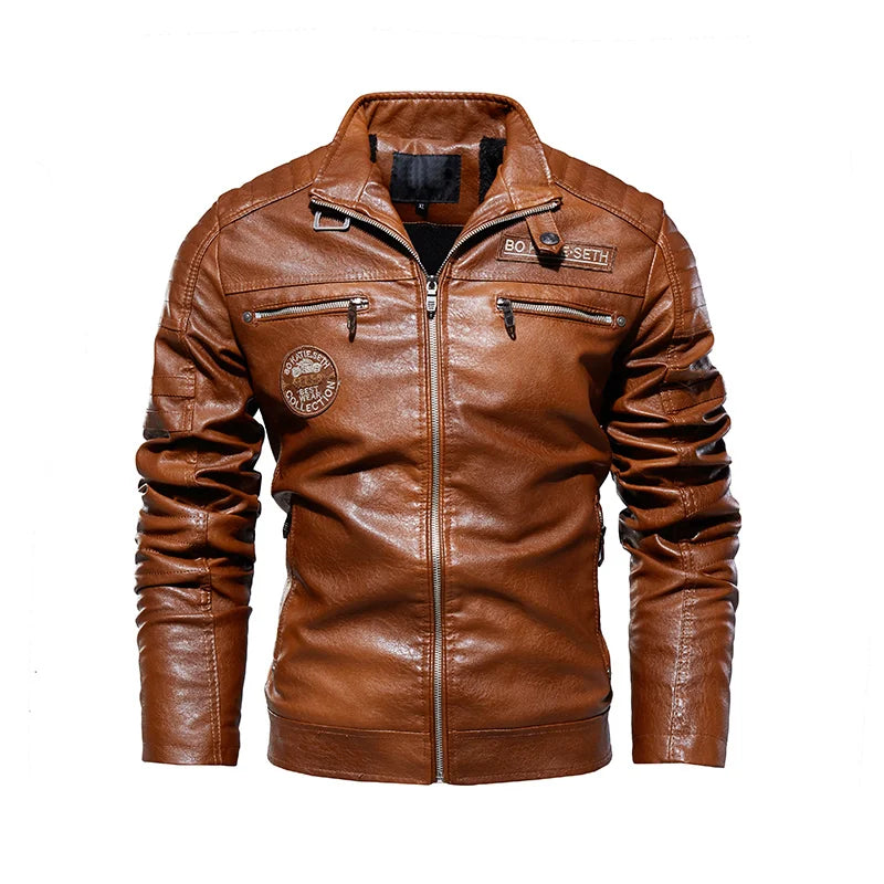 veste moto cuir homme vintage - helmetix CP256