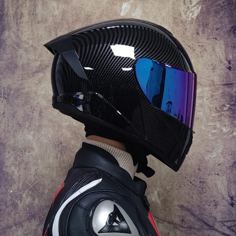 Casque moto noir - Helmetix LPX 456