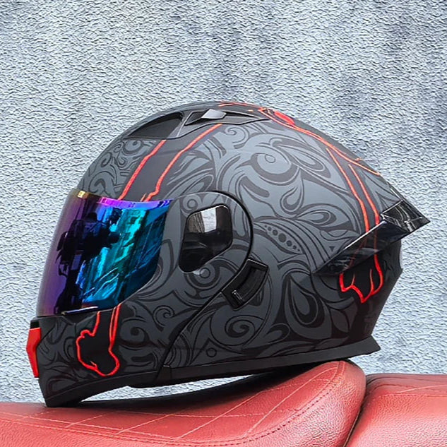 Casque moto modulable avec intercom intégré - Helmetix OKM 410
