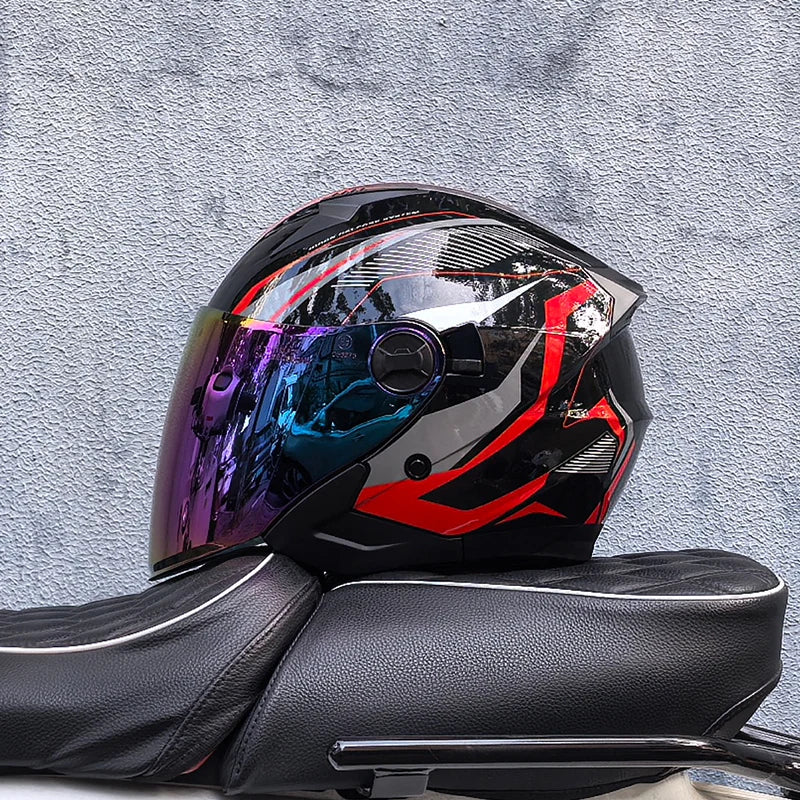 Casque moto jet homme - Helmetix PS 98