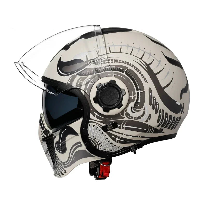 Casque moto vintage modulable - Helmetix CYB 1898