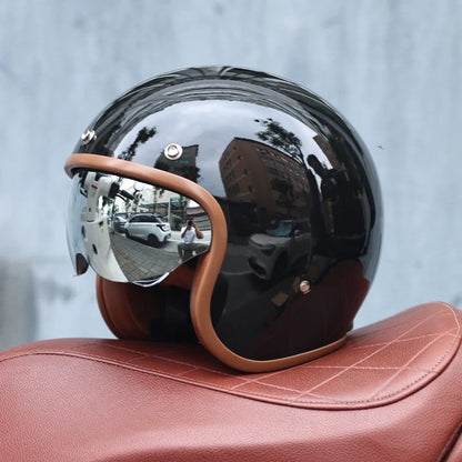 Casque moto vintage femme - Helmetix BGX 788