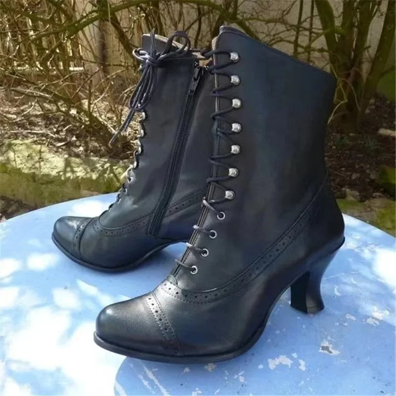 Bottes moto femme vintage