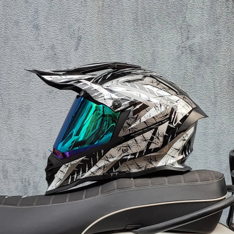 Casque moto cross carbone - Helmetix LX 56