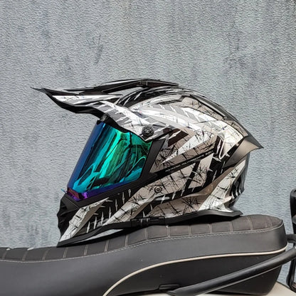 Casque moto cross carbone - Helmetix LX 56