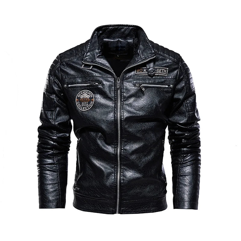 veste moto cuir homme vintage - helmetix CP256