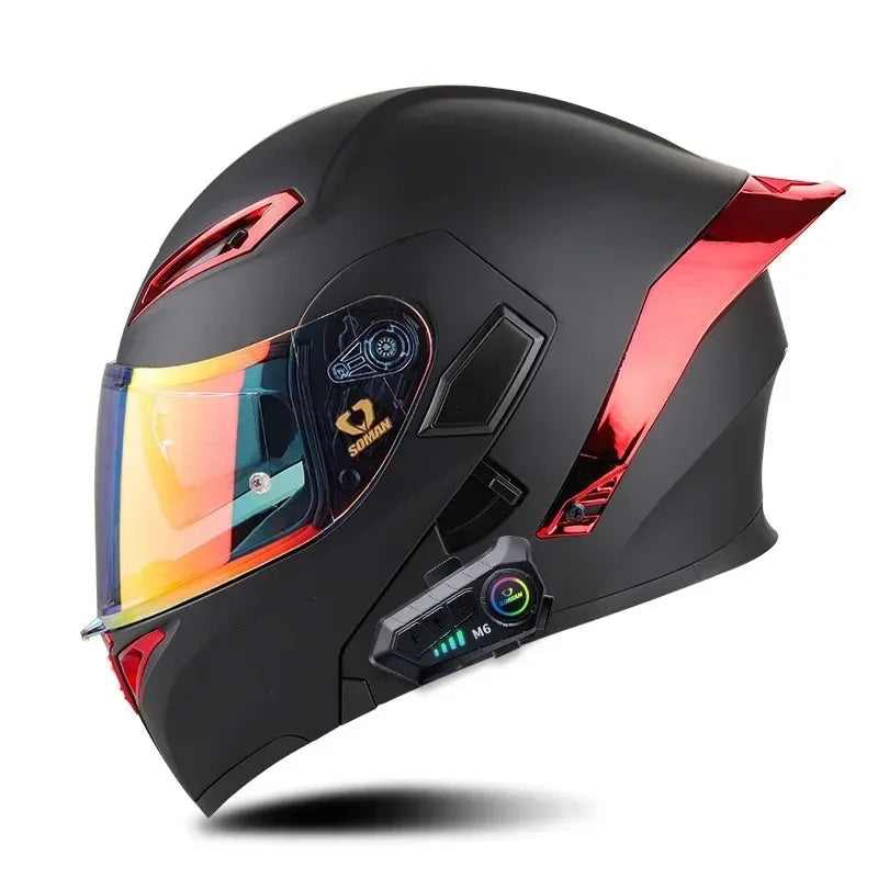 Casque moto modulable bluetooth intégré - HELMETIX B25