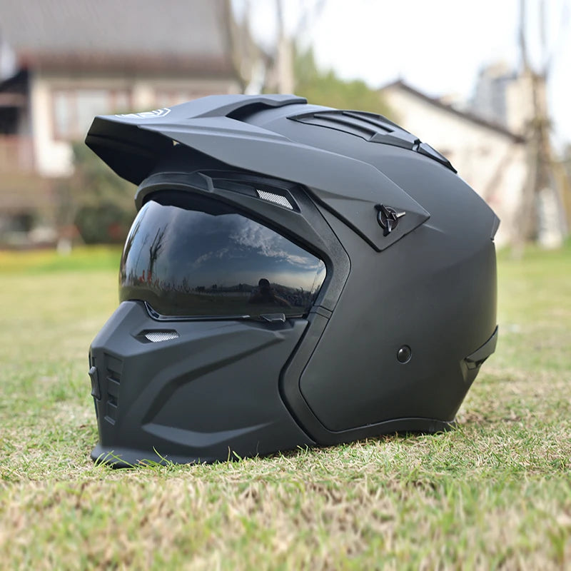 Casque moto cross vintage - HELMETIX VIX 1475