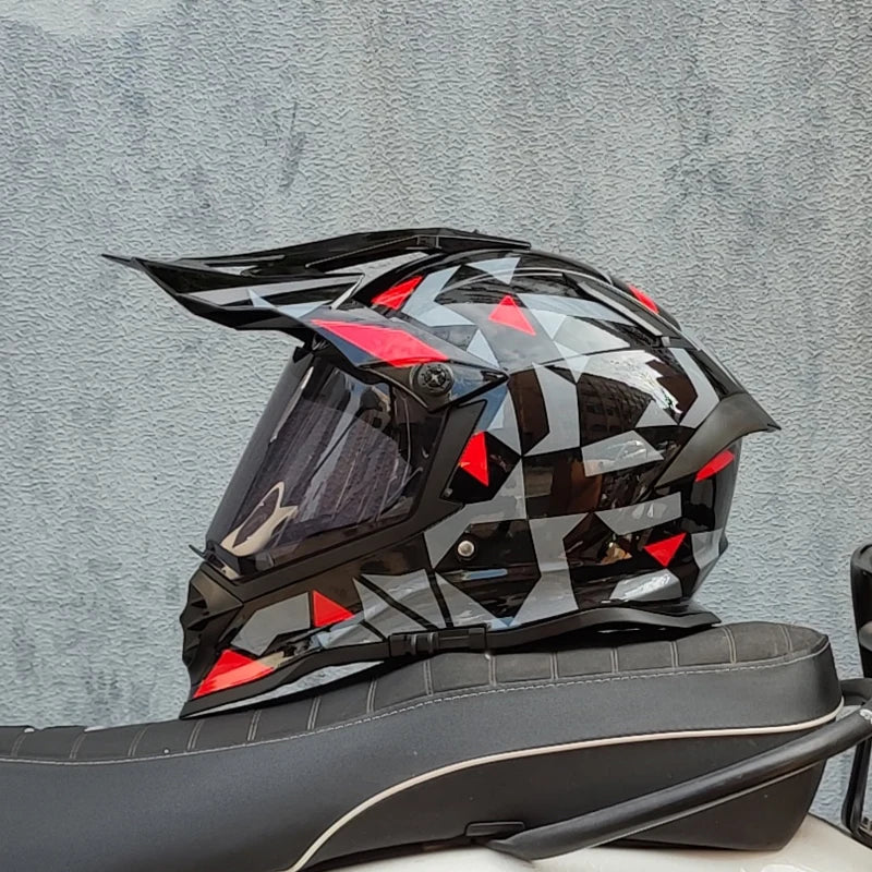 Casque moto cross carbone - Helmetix LX 56