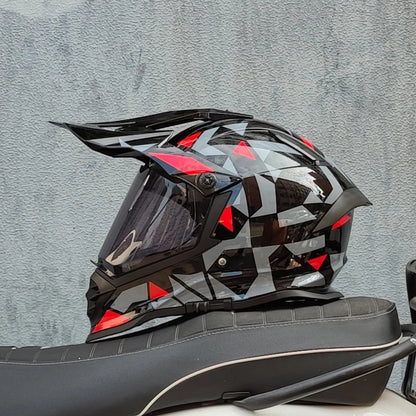 Casque moto cross carbone - Helmetix LX 56
