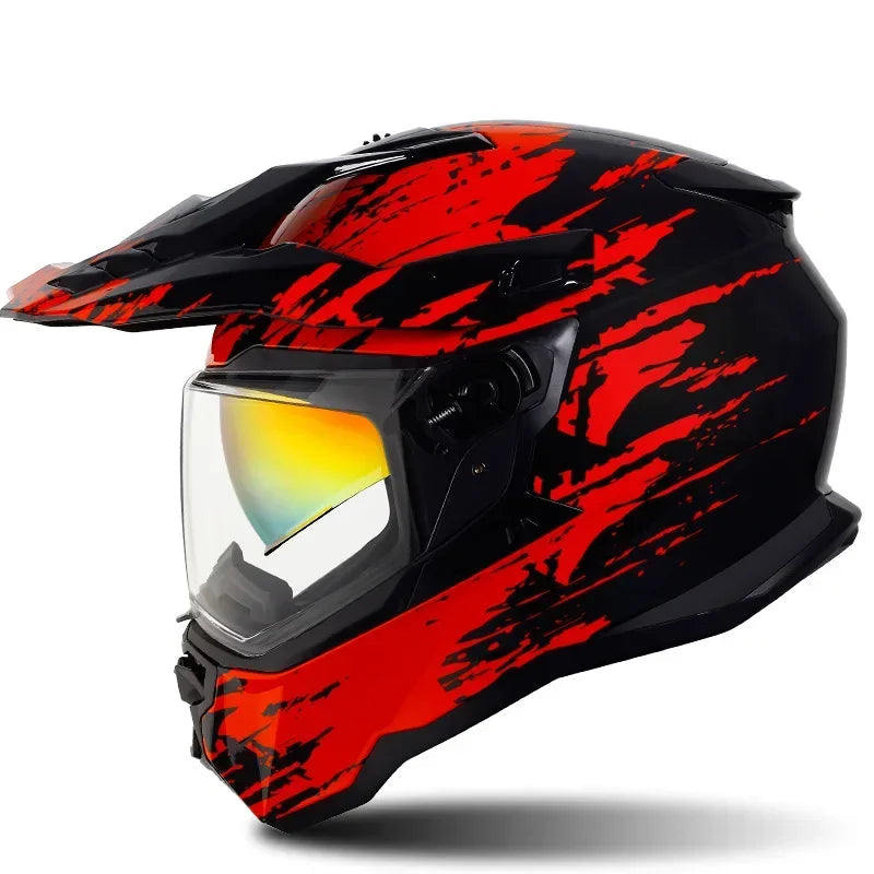 Casque moto cross homologué - Helmetix LXM 76