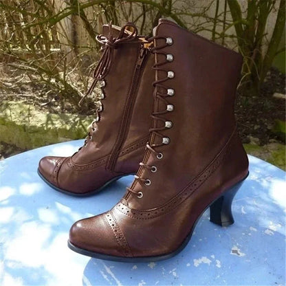 Bottes moto femme vintage