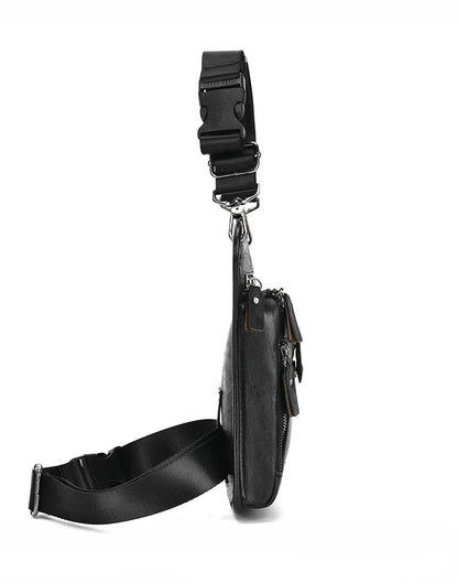 Sacoche de jambe moto cuir - Helmetix vyk 89