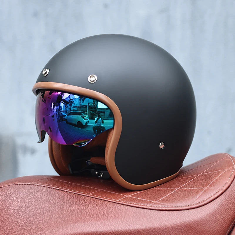 Casque moto vintage femme - Helmetix BGX 788