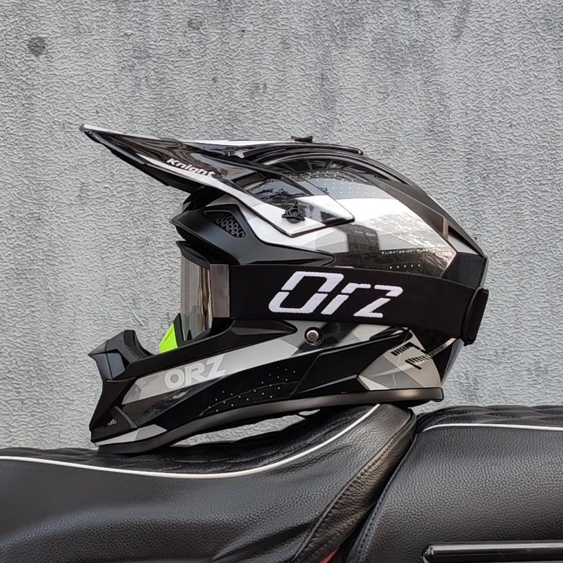 casque moto cross avec lunette - Helmetix LX 58