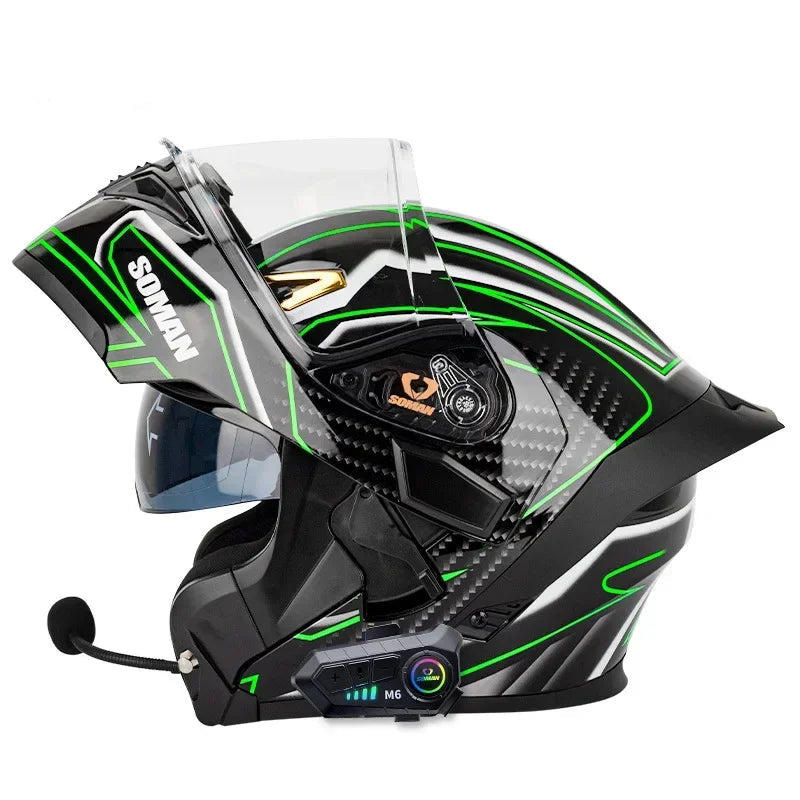Casque moto modulable bluetooth intégré - HELMETIX B25