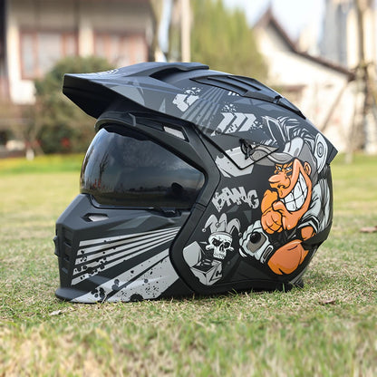Casque moto cross vintage - HELMETIX VIX 1475