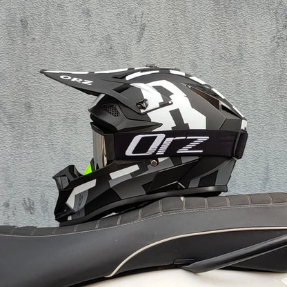 casque moto cross avec lunette - Helmetix LX 58