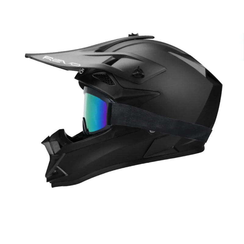 Casque moto cross bleu - Helmetix TTR 55