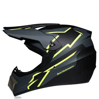 Casque moto enfant rouge - Helmetix RDS 93