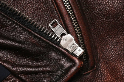 veste moto en cuir homme - helmetix CP 100