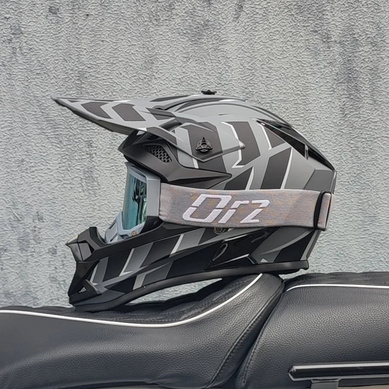 casque moto cross avec lunette - Helmetix LX 58