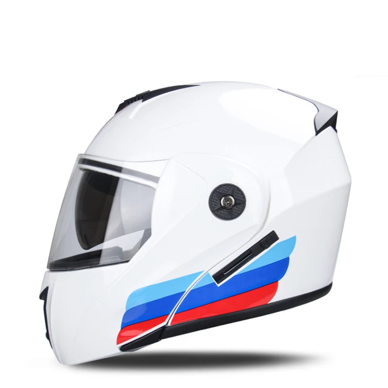 Casque moto blanc modulable - Helmetix WX 99