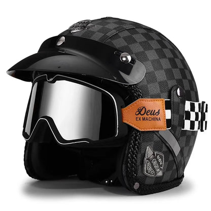 Casque jet moto vintage - Helmetix VIP 89