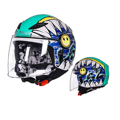 Casque moto enfant 50 cm - Helmetix JRK 34